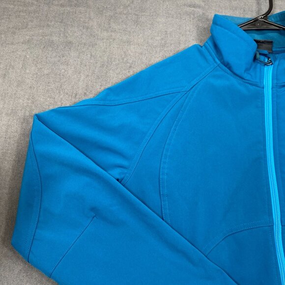Double Diamond Womens Turquoise Full-Zip Softshell Jacket size XL Fleece Lined - Picture 10 of 16